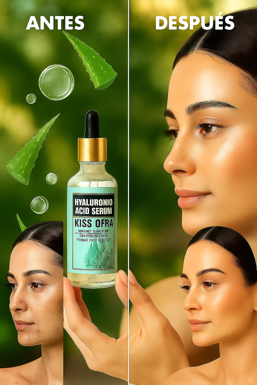 Sérum Ácido Hialurónico Hidratación Intensa y Luminosidad Facial.